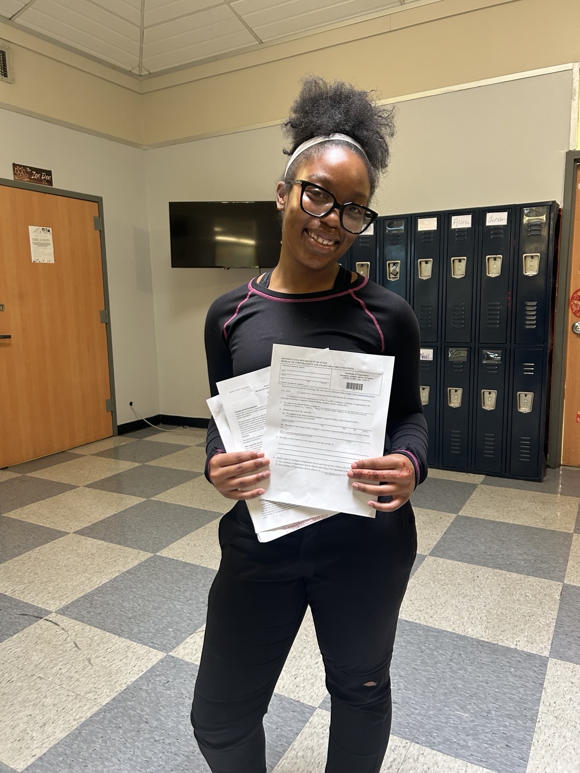 Students working together at a desk